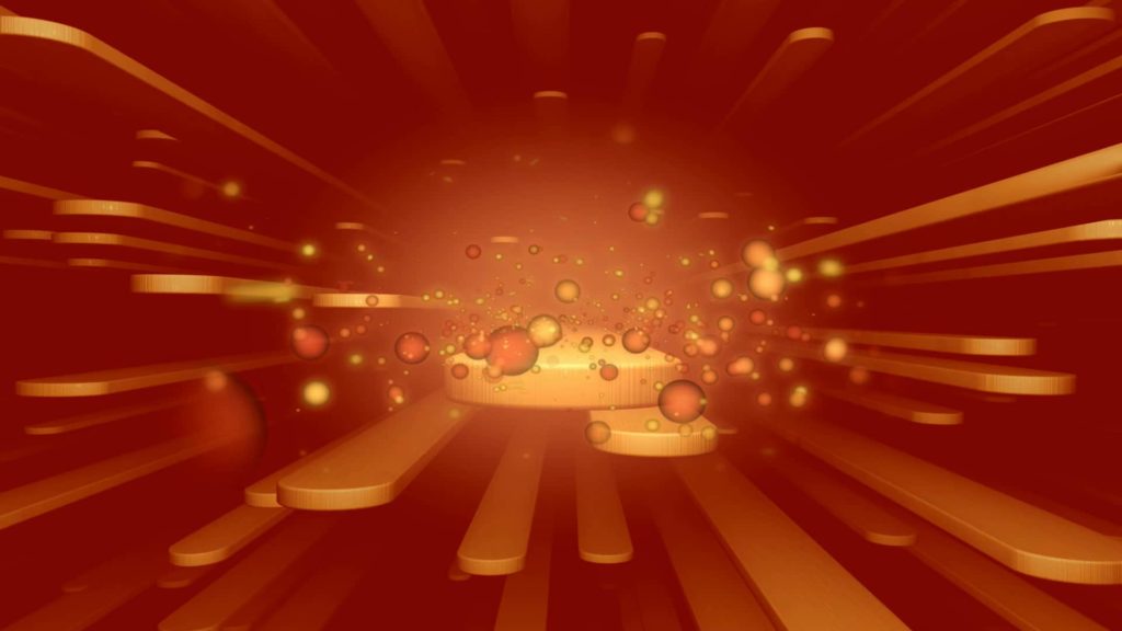 An Abstract Orange and Red ligths video menue Themed Background With Coloured Geometric Shapes 